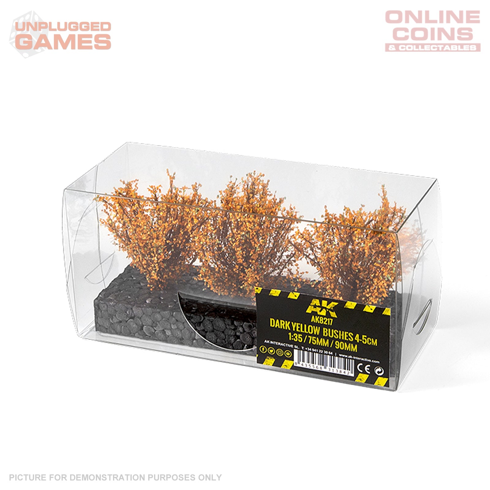 AK Interactive - Dioramas - Dark Yellow Bushes 4-6cm -1:35 / 75 mm / 90 mm